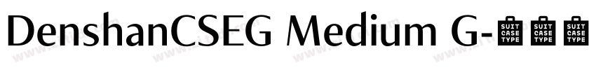 DenshanCSEG Medium G字体转换 DenshanCSEG Medium G字体转换